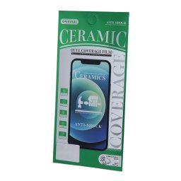 Samsung Galaxy S24 Plus előlapi üvegfólia, fekete keret, 9H, 0.33mm, SM-S926, 9D Ceramic Glass