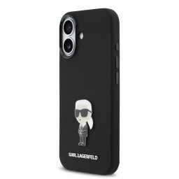 Apple iPhone 17 KARL LAGERFELD KLHMP17SSMHKNPK Liquid Silicon MagSafe Hátlap - Fekete