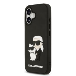 Apple iPhone 17 KARL LAGERFELD KLHMP17S3DRKCNK Magsafe Hátlap - Fekete