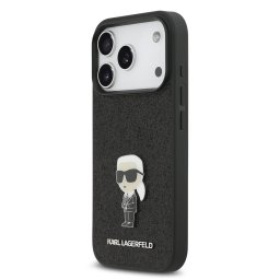 Apple iPhone 17 Pro Max KARL LAGERFELD KLHCP17XGKNPSK Glitter Hátlap - Fekete
