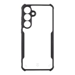 Samsung Galaxy S25 Plus kemény hátlap tok, TPU / PC tok, fekete-átlátszó, SM-S936, Tactical Quantum Stealth