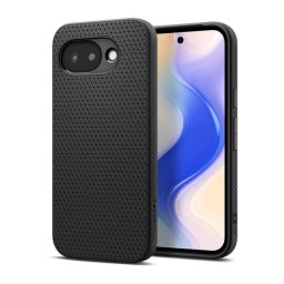 SPIGEN LIQUID AIR szilikon telefonvédő (ütésállóság, légpárnás sarok, rombusz) FEKETE Google Pixel 10a