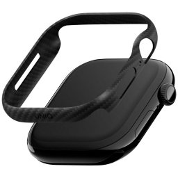 Uniq Keva Verge Apple Watch 11 / Watch 10 42mm tok, Aramid, Carbon minta, fekete