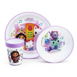 Gabby's Dollhouse csúszásmentes prémium étkészlet szett 3db