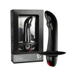 Quest - 10 ritmusú kezdő prosztata vibrátor (fekete)