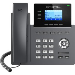 Grandstream GRP2603P SIP telefon, 2,48" LCD háttérvilágítású kijelző, 6 SIP fiók, 2x1Gbit port, PoE