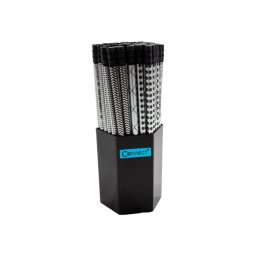 Grafitceruza HB, fekete-ezüst kerek test, radírral Connect 72 db/csomag