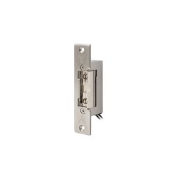 Rövid, rozsdamentes előlapos elektromos zár - feszültségre nyit - fail-secure (munkaáramú) - kikapcsolható - IP65 YS-134NO-D-IP