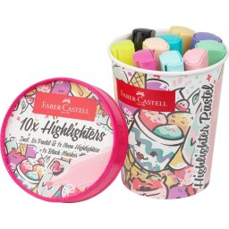 FABER-CASTELL Szövegkiemelő, 1-5 mm, FABER-CASTELL "Textliner 46", 10 különböző pasztell szín