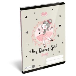 LIZZYSULI Füzet, tűzött, A5, kockás, 32 lap LIZZYSULI, "Tiny Dancer, Lovely Ballerina", "27-32"