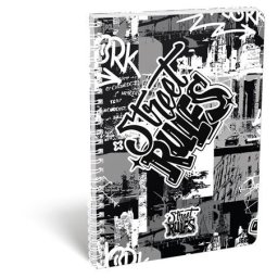 LIZZYSULI Spirálfüzet, A4, kockás, 70 lap, LIZZYSULI, "Street Rules"