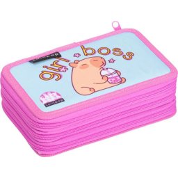 LIZZYSULI Tolltartó, 3 emeletes, cipzáras, LIZZYSULI, "Lollipop Capybara"