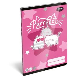 LIZZYSULI Füzet, tűzött, A5, vonalas, 32 lap, 4-8. osztály, LIZZYSULI, "Kit tok Stars Purrfect", "21-32"