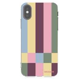 Átlátszó szilikon tok az alábbi mobiltelefonokra Apple iPhone X/XS - Lobby tiles