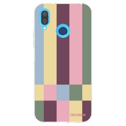 Átlátszó szilikon tok az alábbi mobiltelefonokra Huawei P20 Lite - Lobby tiles