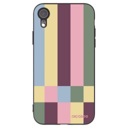 Fekete szilikon tok az alábbi mobiltelefonokra Apple iPhone XR - Lobby tiles