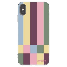 Átlátszó szilikon tok az alábbi mobiltelefonokra Apple iPhone XS Max - Lobby tiles