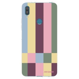 Átlátszó szilikon tok az alábbi mobiltelefonokra Huawei Y7 2019 - Lobby tiles