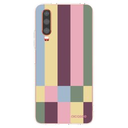 Átlátszó szilikon tok az alábbi mobiltelefonokra Huawei P30 - Lobby tiles