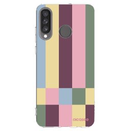 Átlátszó szilikon tok az alábbi mobiltelefonokra Huawei P30 Lite - Lobby tiles