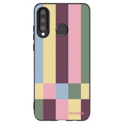 Fekete szilikon tok az alábbi mobiltelefonokra Huawei P30 Lite - Lobby tiles