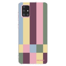 Átlátszó szilikon tok az alábbi mobiltelefonokra Samsung Galaxy A71 A715F - Lobby tiles