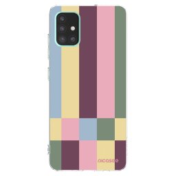 Átlátszó szilikon tok az alábbi mobiltelefonokra Samsung Galaxy A51 A515F - Lobby tiles
