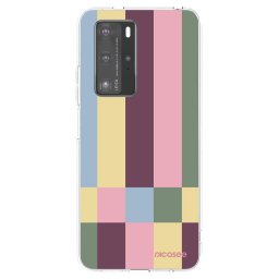 Átlátszó szilikon tok az alábbi mobiltelefonokra Huawei P40 Pro - Lobby tiles