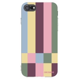 Átlátszó szilikon tok az alábbi mobiltelefonokra Apple iPhone SE 2020 - Lobby tiles