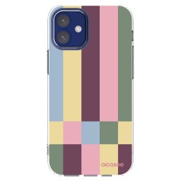 Átlátszó szilikon tok az alábbi mobiltelefonokra Apple iPhone 12 mini - Lobby tiles