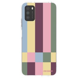 Átlátszó szilikon tok az alábbi mobiltelefonokra Xiaomi Poco M3 - Lobby tiles