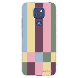 Átlátszó szilikon tok az alábbi mobiltelefonokra Motorola Moto G9 Play - Lobby tiles