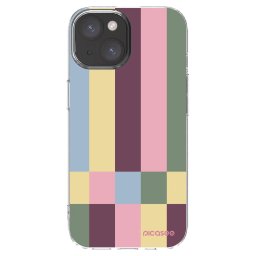 Átlátszó szilikon tok az alábbi mobiltelefonokra Apple iPhone 15 - Lobby tiles