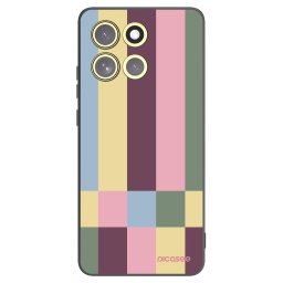 Fekete szilikon tok az alábbi mobiltelefonokra Motorola Moto G86 Power 5G - Lobby tiles