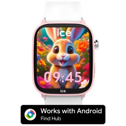 ICE Smart Junior - FH (Works with Android) - Rózsaszín fehér, gyerek karóra - 36 mm (025681)