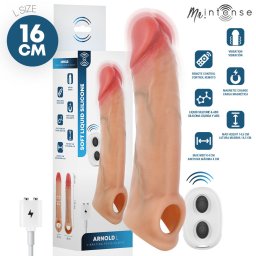 Mr Intense pniszhvely rezg, tvvezrls, ultrarealisztikus 16 cm fekete