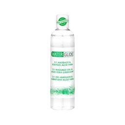 Waterglide 2in1 - aloe verás síkosító és masszázsgél (300 ml)