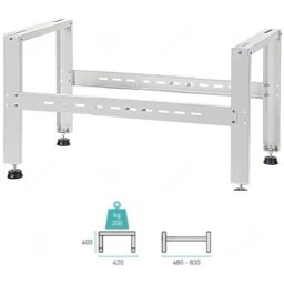 SP740 KLÍMATARTÓ KONZOL TALAJRA-TETŐRE, (HÓHATÁR KONZOL) Terhelhetőség: 200 kg-ig, (400x420x480-830 mm)