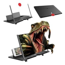 Összecsukható 3D-s telefonállvány Opti-Screen nagyítóval Bílá
