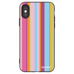 Fekete szilikon tok az alábbi mobiltelefonokra Apple iPhone X/XS - Golden hour