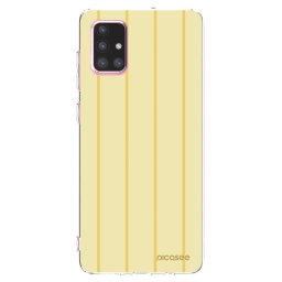 Átlátszó szilikon tok az alábbi mobiltelefonokra Samsung Galaxy A71 A715F - Liquid sunshine