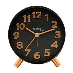 TechnoLine Modell F analóg ébresztőóra, fekete