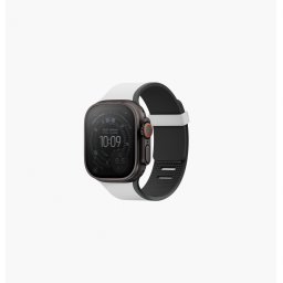 Uniq Revix IV Premium Apple Watch Ultra 3 / 2 / 1 / SE / 11 / 10 / 9 / 8 (44/45/46/49mm) mágneses szíj, szürke-fekete