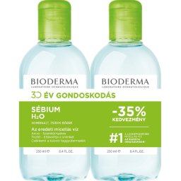 Bioderma Sébium H2O arc- és sminklemosó 250ml+250ml DUO PACK