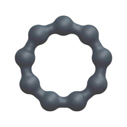 Dorcel Maximize - gömbös, szilikon péniszgyűrű (szürke)