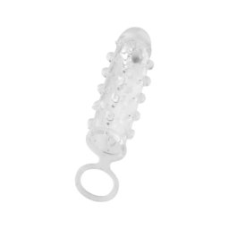 Dorcel Mr. Orgasm - gömbös péniszköpeny (áttetsző)