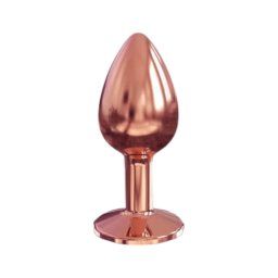 Dorcel Diamond Plug S - alumínium anál plug - kicsi (rózsaarany)