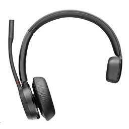 Poly Voyager 4310 vezeték nélküli fejhallgató, BT700 USB-A adapter, mono, töltőállvány