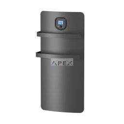 Noirot E221124 RSS Anuri DY 1200 AN törölközőszárító, 1200 W, IP24 védettség, beépített ventilátor, gyerekzár, antracit szürke