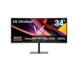 LG Ívelt 240Hz Gaming VA monitor 34" 34G630A, 3440x1440, 21:9, 300cd/m2, 1ms, DisplayPort/2xHDMI/USB, áll.mag.